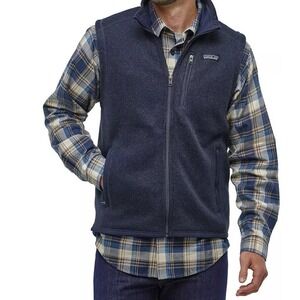 Patagonia Men's Navy Blue Better Sweater Zip Up Vest Size XXLarge F20